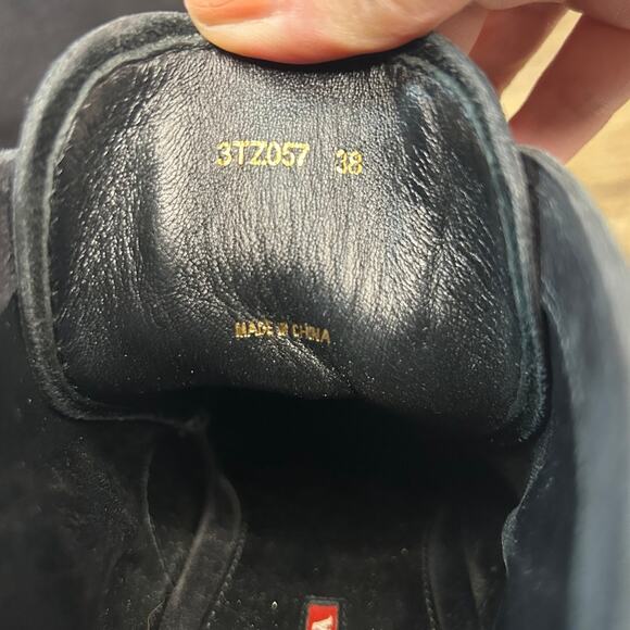 PRADA Rossa Desert Wedge Black Suede
SIZE 38 Lace-up Booties - Picture 9 of 10